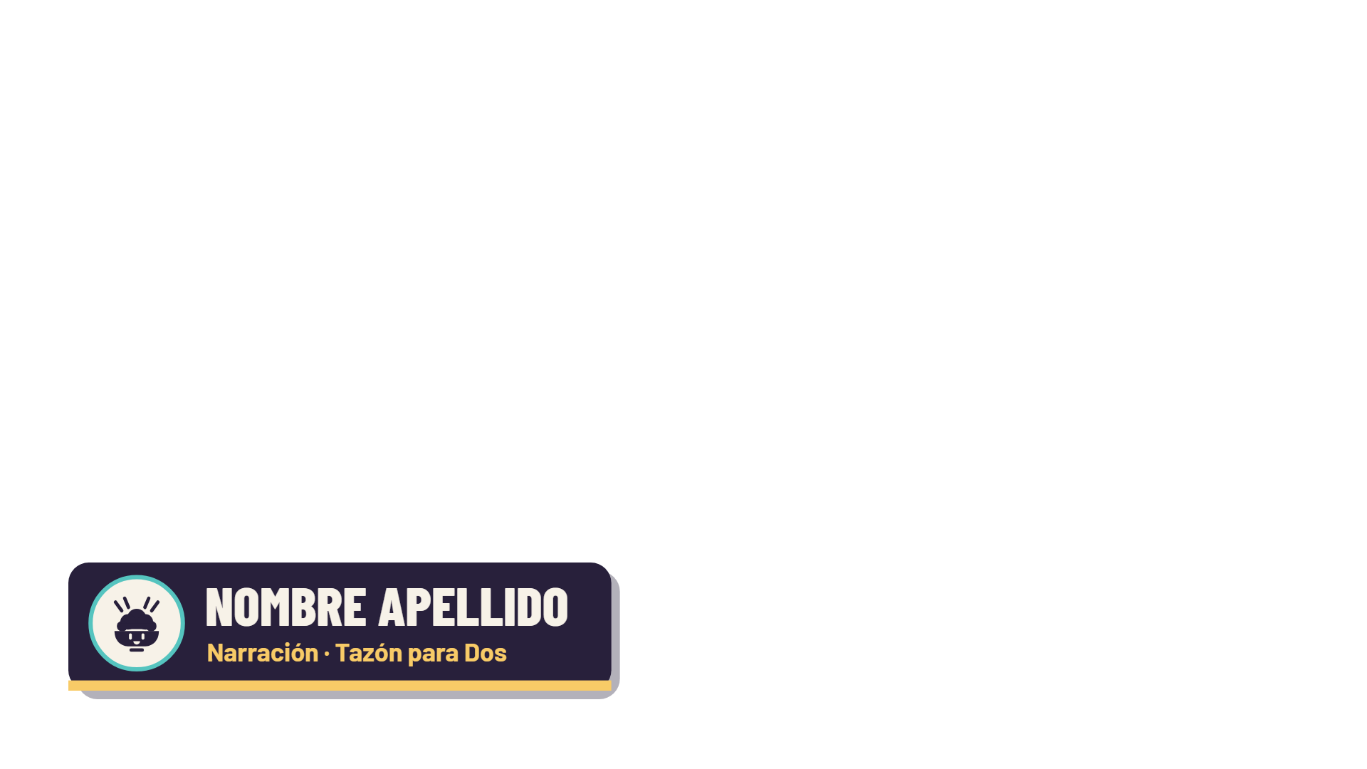 Rótulo de nombre